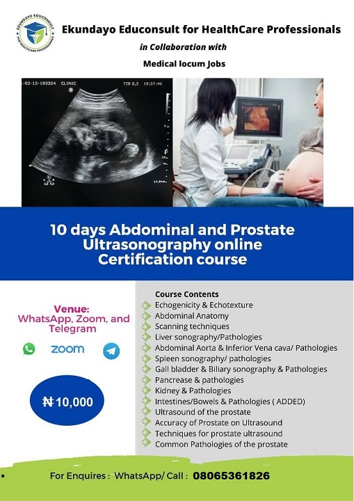 Abdominal and Prostrate Ultrasonography Course